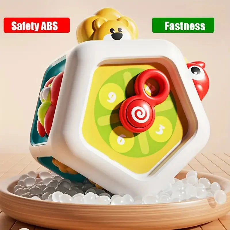 Baby Busy Board Cube Montessori Toys Sensory Activity Ball Early Educational Toy Learning Fine Motor Skills Toy Travel Toy Gifts