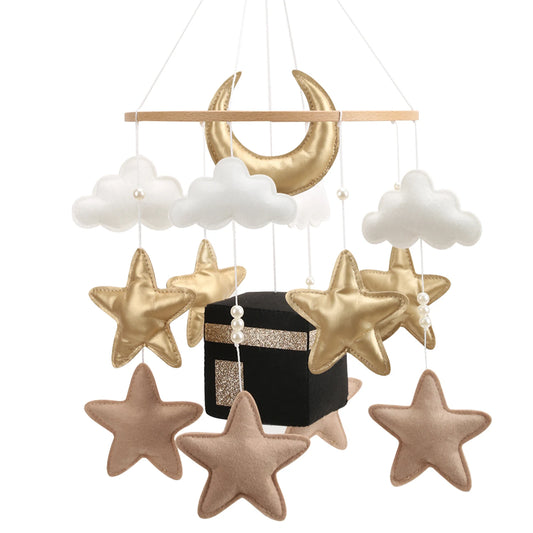 Islamic Baby Mobile with Quran Speaker for Muslim Nursery Decor