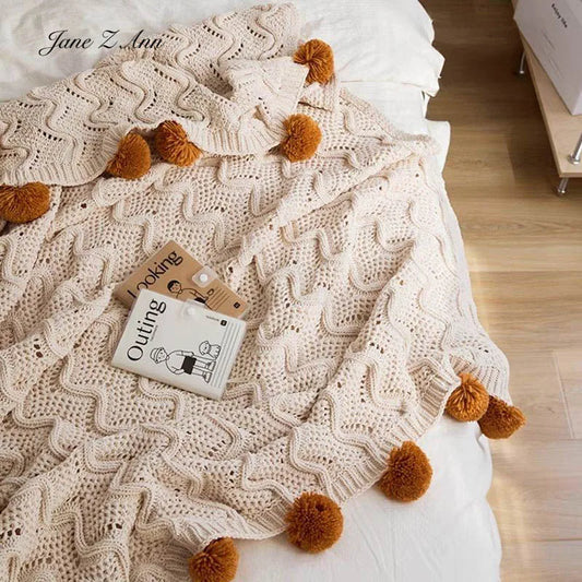 Knitted Wool Ball Newborn Photo Prop & Basket Filler