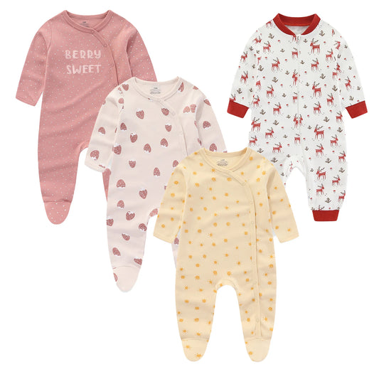 4Piece Long Sleeve Baby Romper