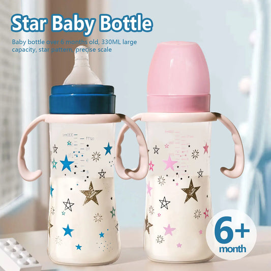 Large Capacity Anti-Fall PP Star Feeding Bottle