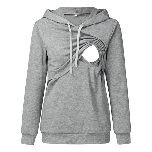 Women's Maternity/Nursing Hoodie Sweatshirt