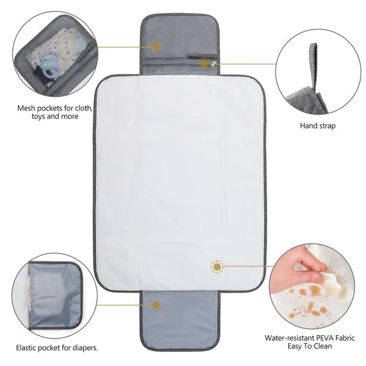 Waterproof & Washable Portable Changing Pad