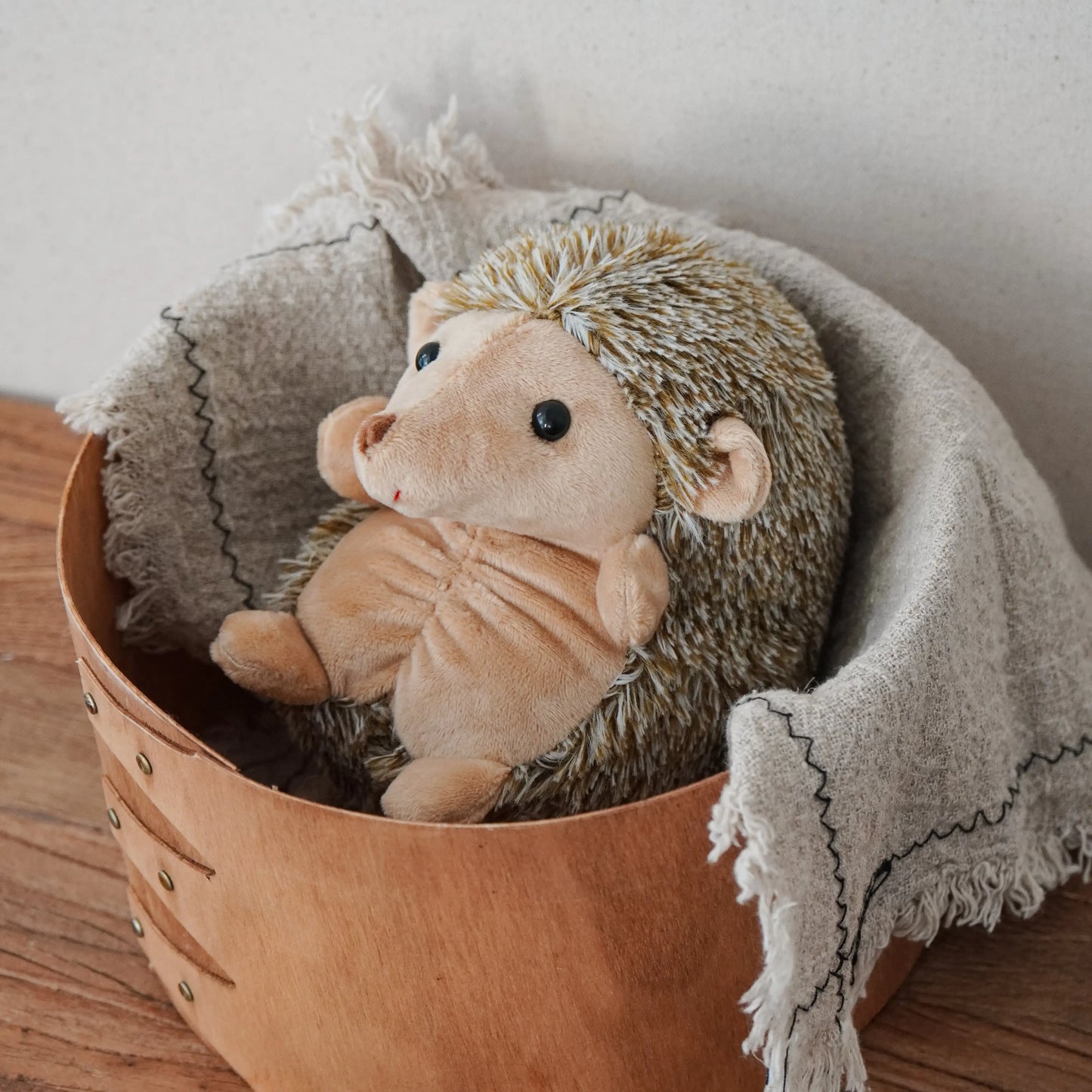 Cute Hedgehog Plush – Soft Round Toy with Short Legs & Adorable Smile