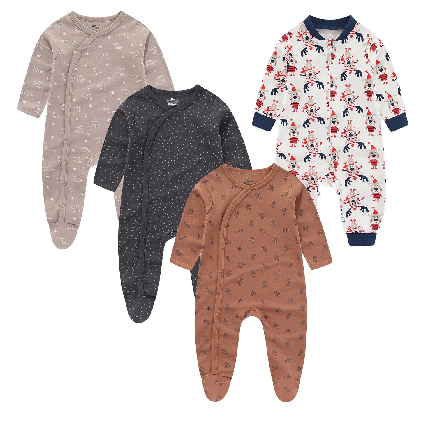 4Piece Long Sleeve Baby Romper