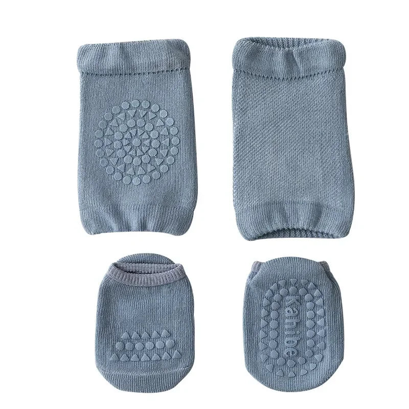Baby Crawling Knee Pads & Anti-Slip Socks Set