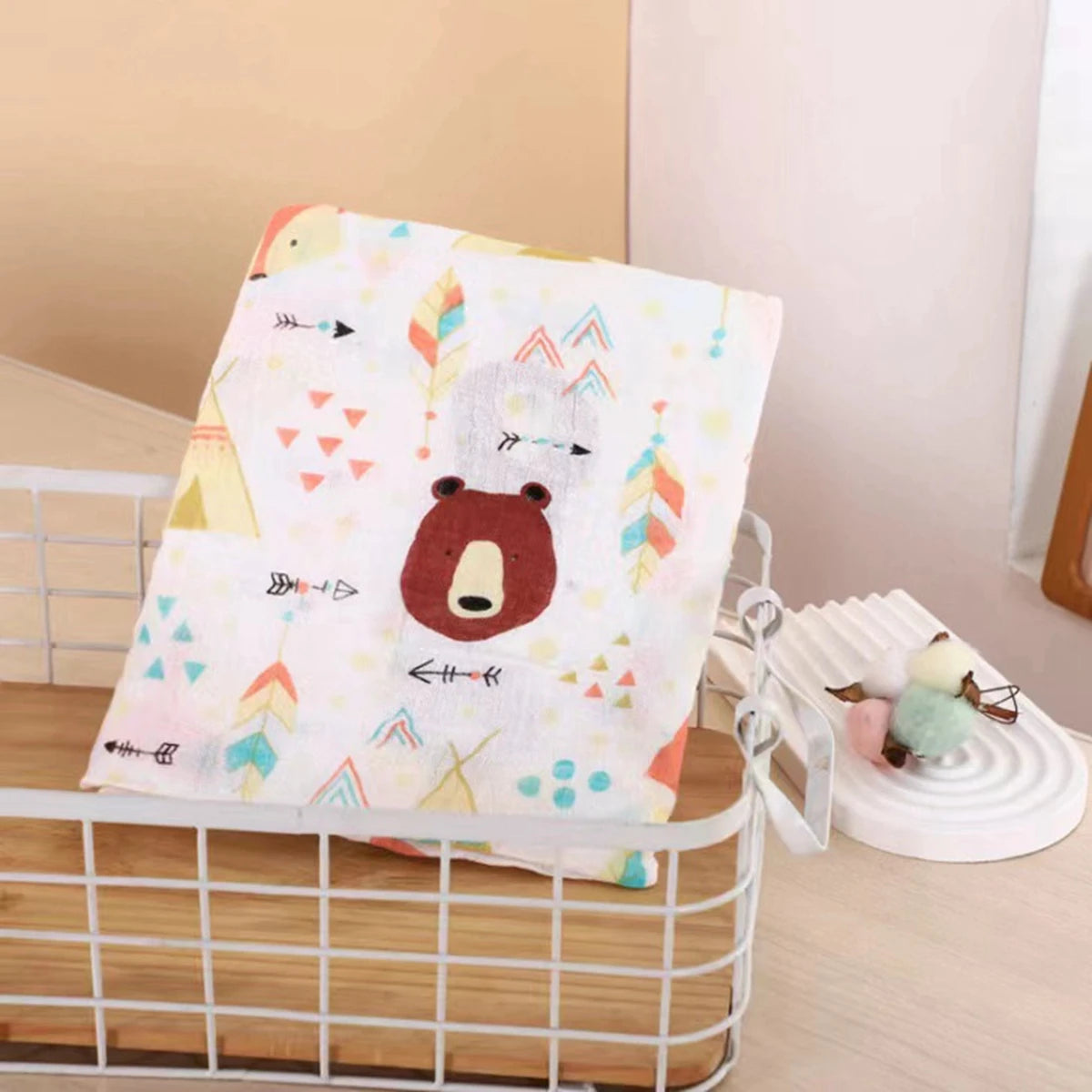1Pc Muslin 100% Cotton Baby Swaddles Soft Newborn Wrap INS Style Infant Blankets 120*110CM