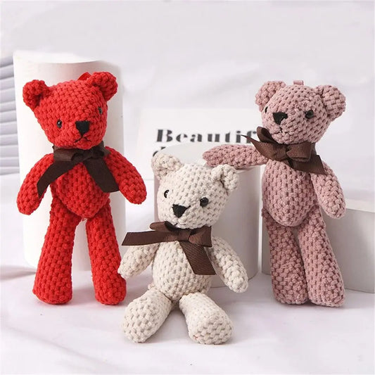 Adorable Bear Keyring & Mini Toy Gift