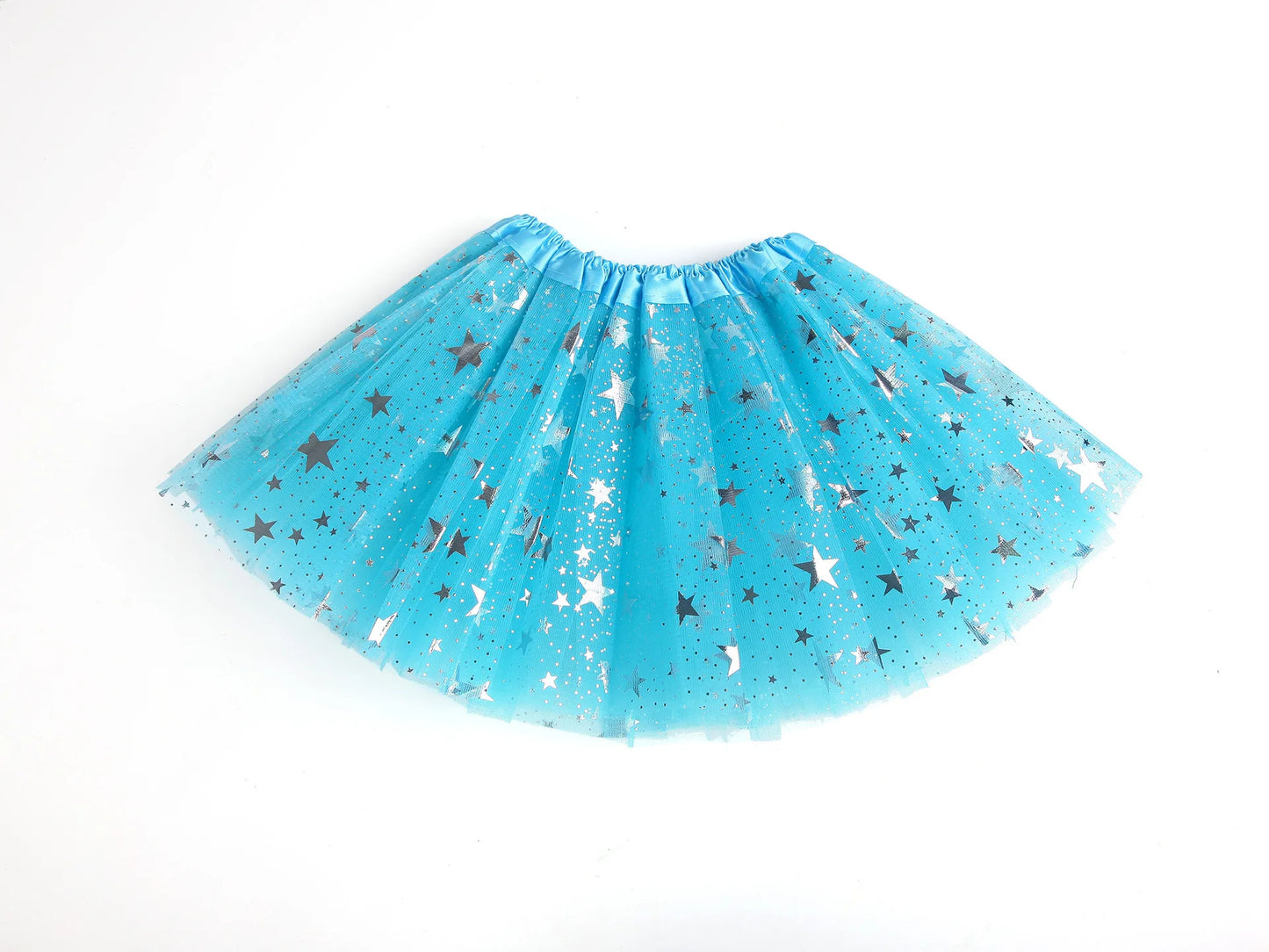 Girls Tulle Star Sequins Princess Tutu Skirt