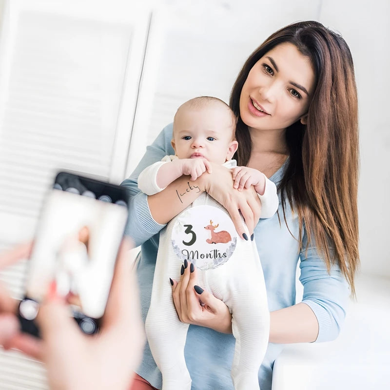 0-12 Month Baby Milestone Photo Cards & Souvenirs
