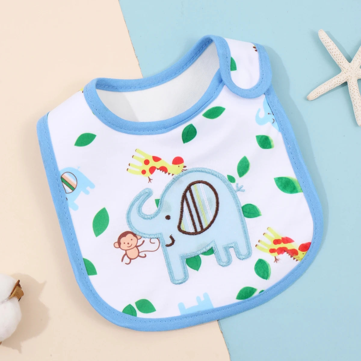 Waterproof Feeding Bibs for Babies & Toddlers – Soft Apron & Burp Cloth Set