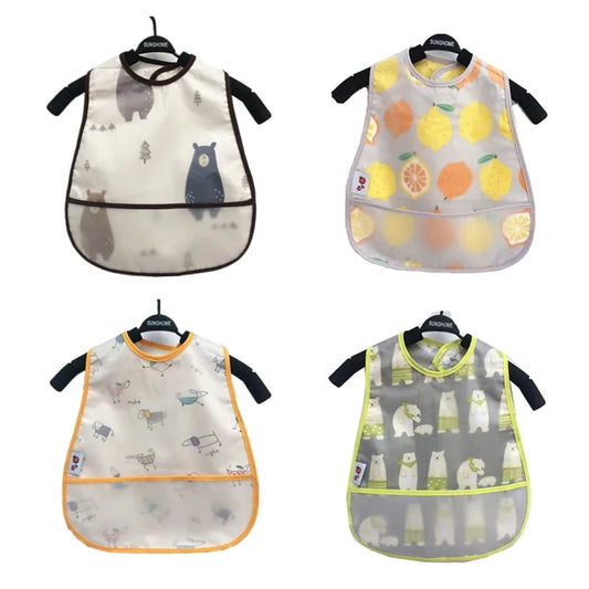 Adjustable Waterproof Bibs – Cute EVA Feeding Apron