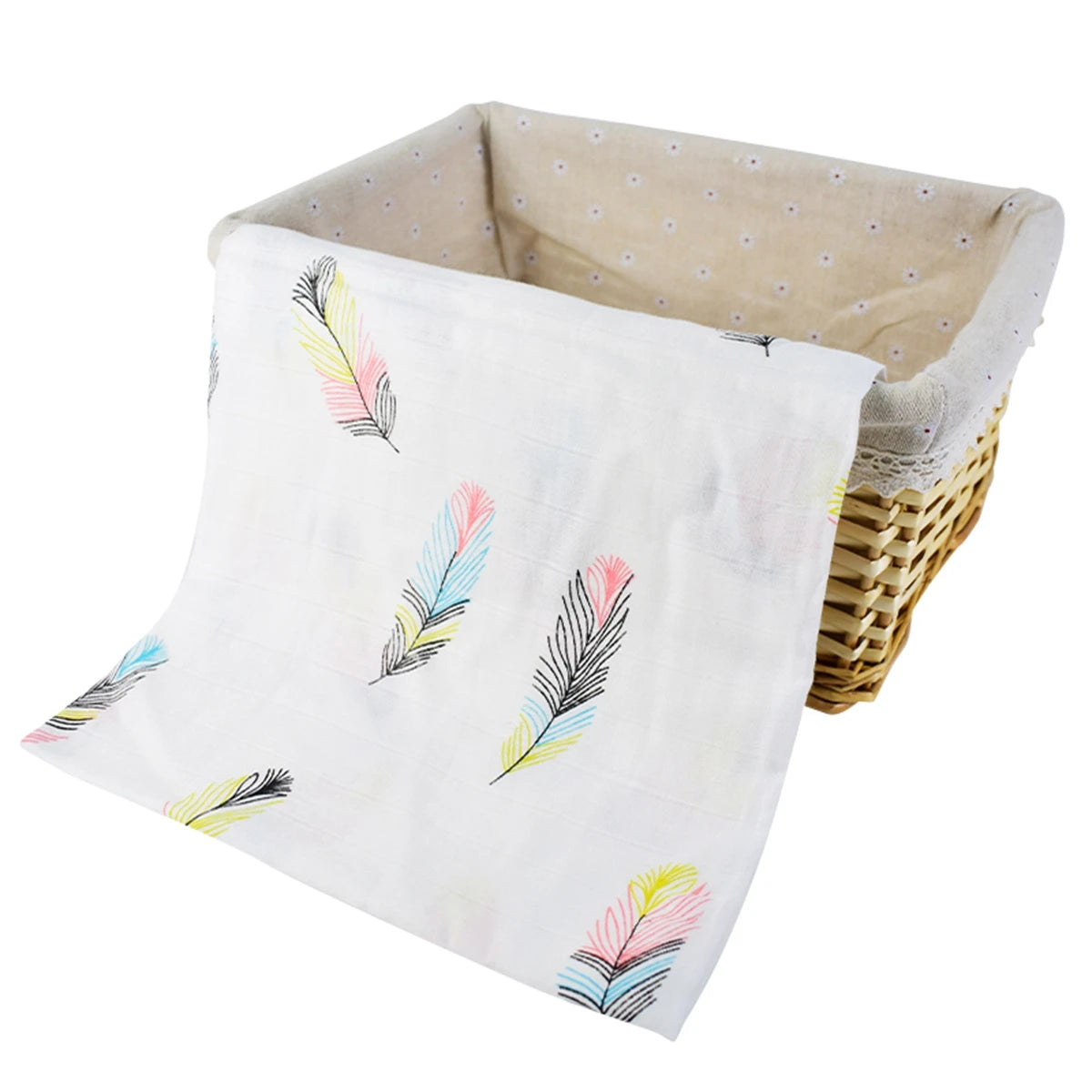 1Pc Muslin 100% Cotton Baby Swaddles Soft Newborn Wrap INS Style Infant Blankets 120*110CM