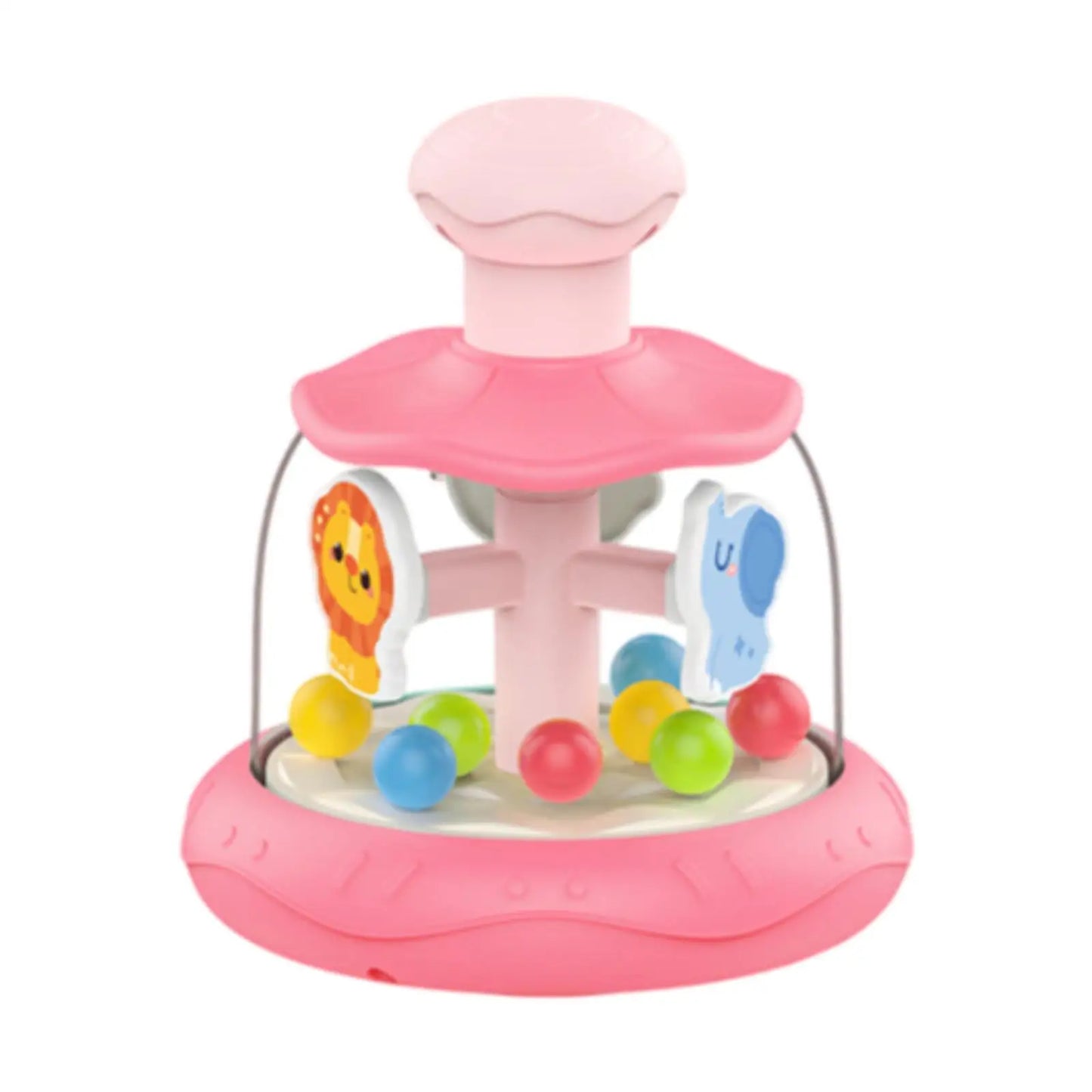 Press-and-Spin Baby Toy: Rotating Motor Skills Learning