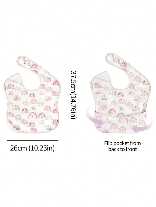 3-Pack SuperBib with Reversible Pocket | Waterproof 6–24M Feeding Set