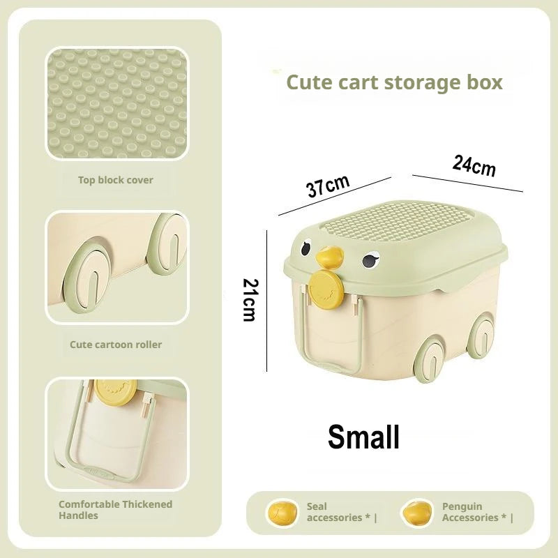 Cute Plastic Kids Toy Storage Organizer Bin