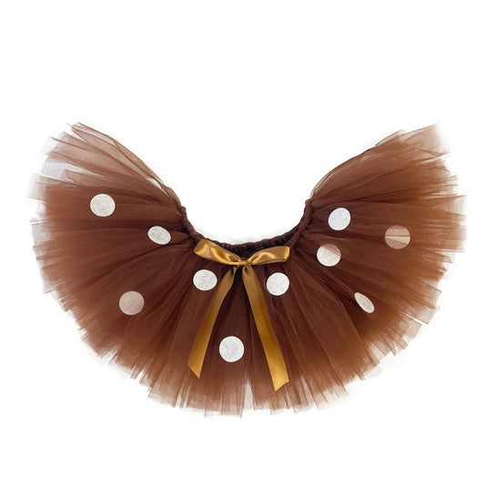 Girls Brown Deer/Reindeer Tutu Skirt Outfit