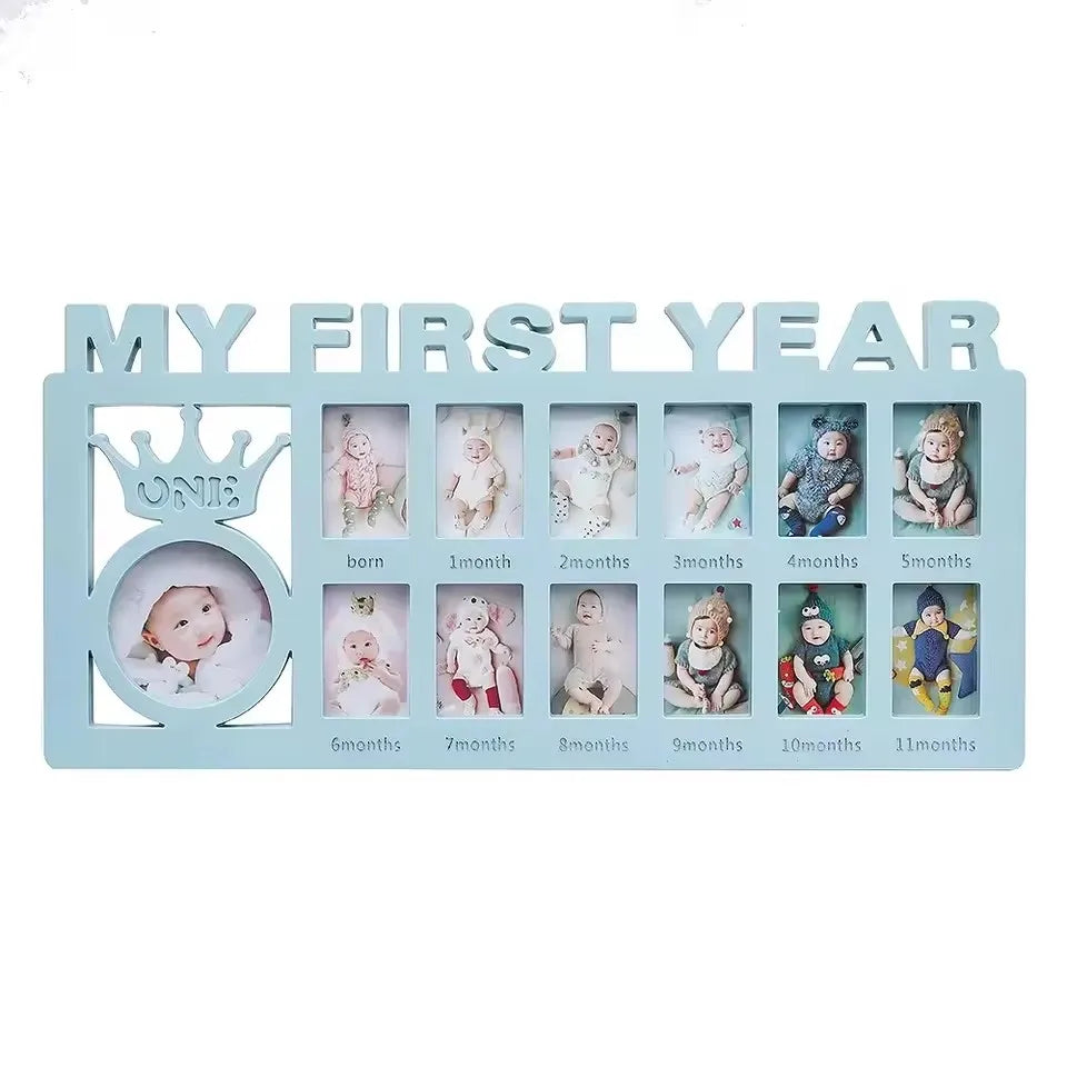 Baby's First Year Growth Picture Frame