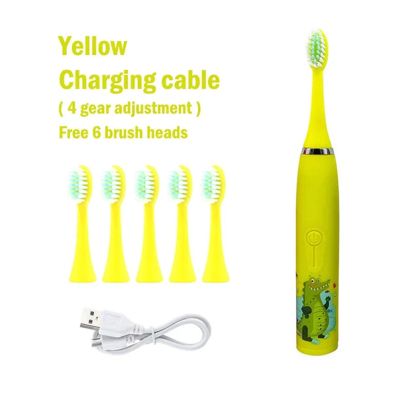 Children's Ultrasonic Rechargeable Electric Toothbrush