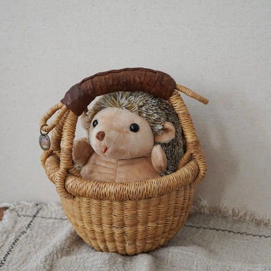 Cute Hedgehog Plush – Soft Round Toy with Short Legs & Adorable Smile