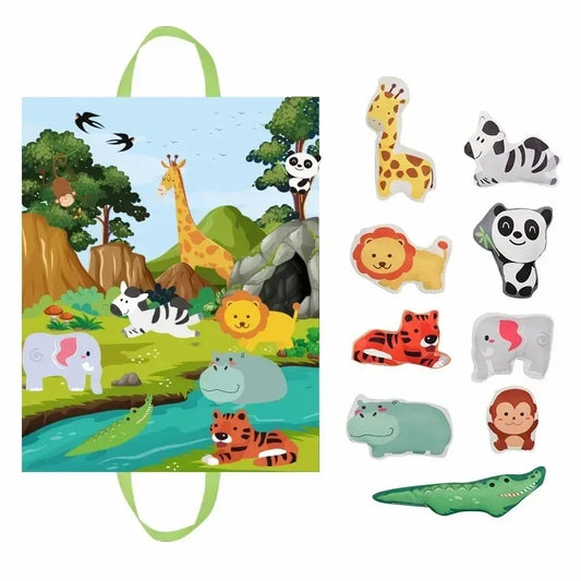 Soft Cloth Car & Vehicle Toy Set (12-18M) - Montessori Play Mat Rattle