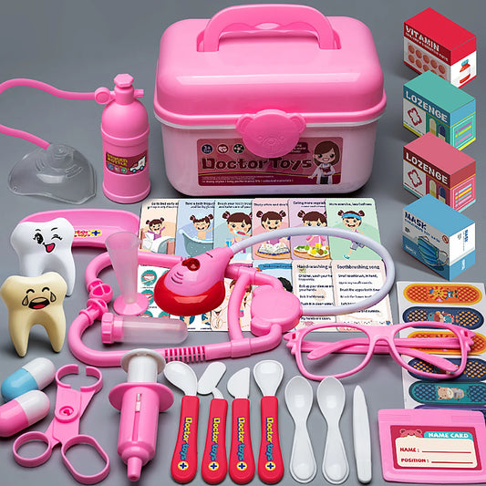 Pretend Play Doctor Toolbox with Stethoscope & Tools