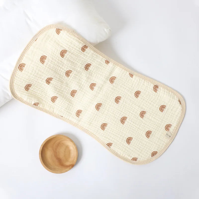 Newborn Baby Burp Cloth, 6-Layer Gauze Waterproof