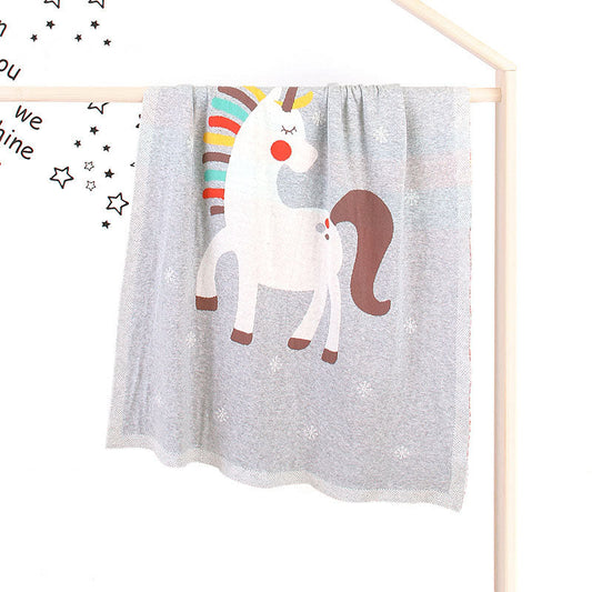 Children’s Unicorn Pattern Cooling Blanket