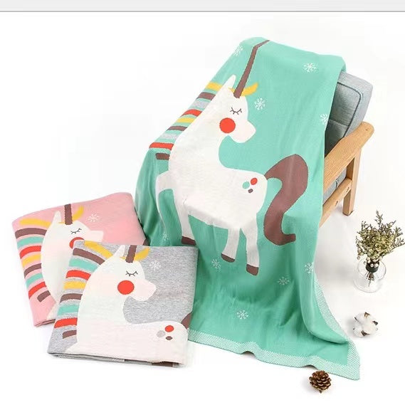 Children’s Unicorn Pattern Cooling Blanket