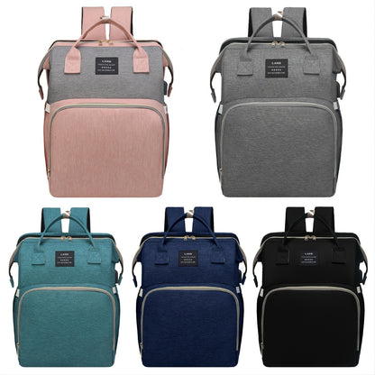 Multifunctional Diaper Bag Backpack with Changing Station & Sunshade
