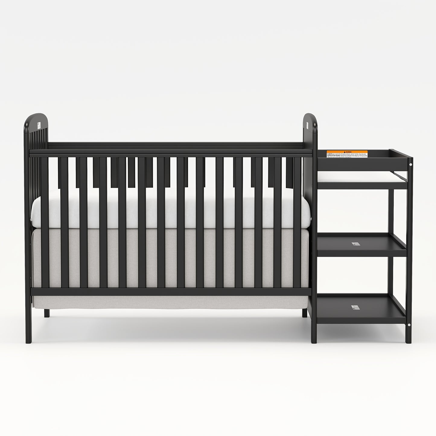 3-in-1 Crib with Adjustable Mattress & Storage (Full Size)
