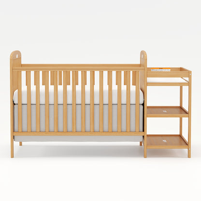 3-in-1 Crib with Adjustable Mattress & Storage (Full Size)