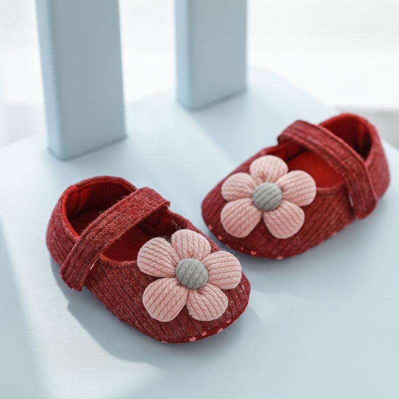Cute Baby Girl Flower Princess Flats