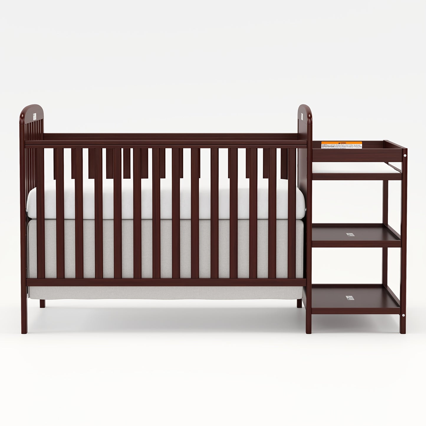 3-in-1 Crib with Adjustable Mattress & Storage (Full Size)