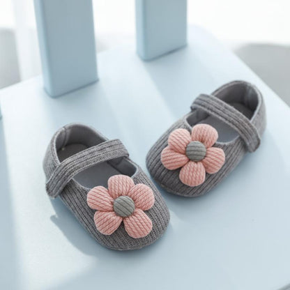 Cute Baby Girl Flower Princess Flats