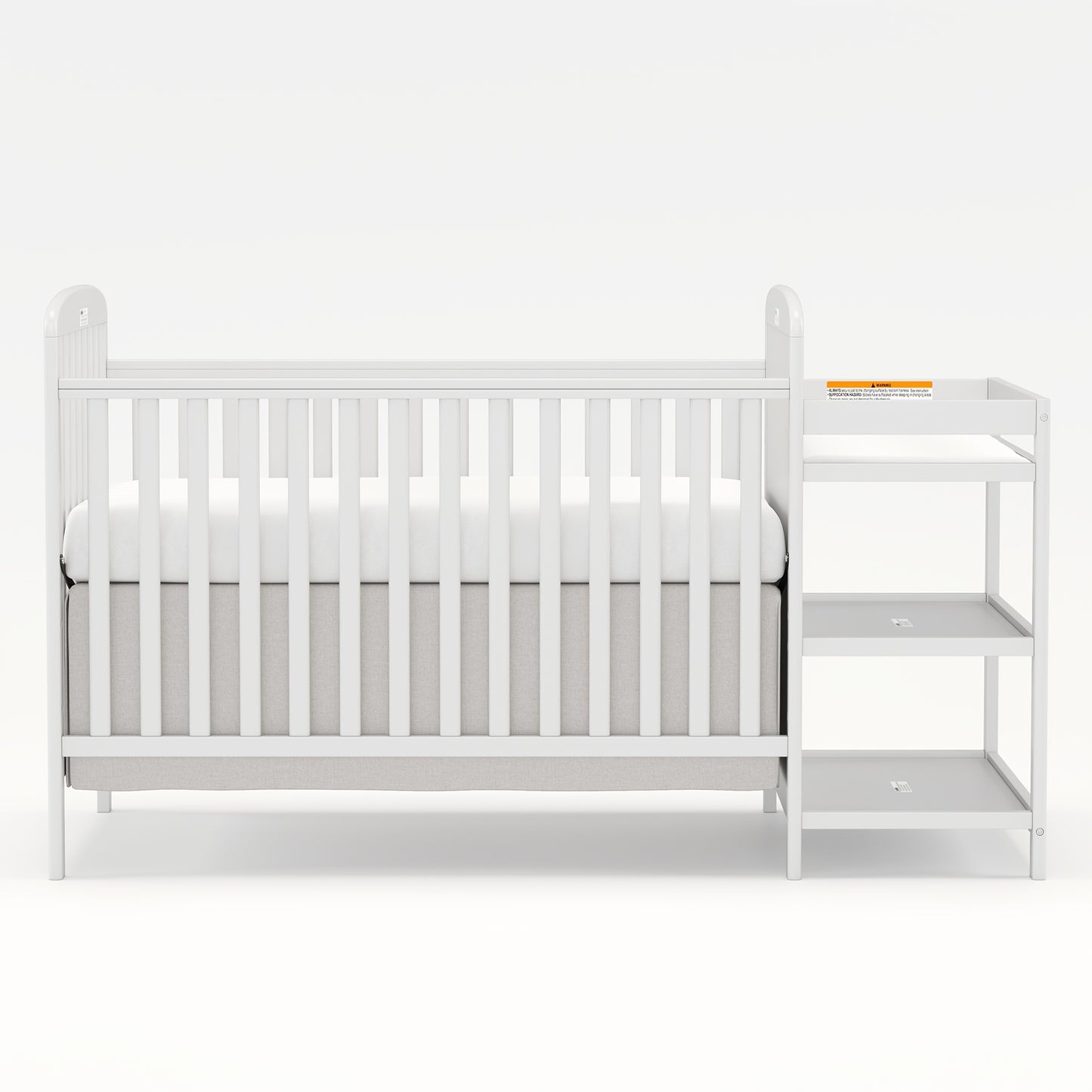 3-in-1 Crib with Adjustable Mattress & Storage (Full Size)