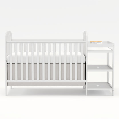 3-in-1 Crib with Adjustable Mattress & Storage (Full Size)
