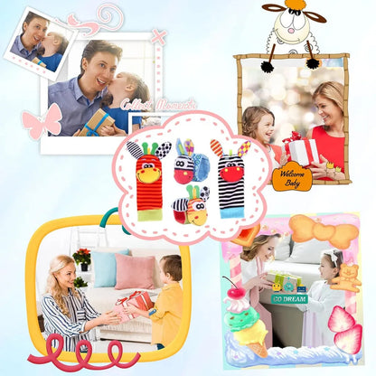 Baby Cute Wrist Rattle Socks