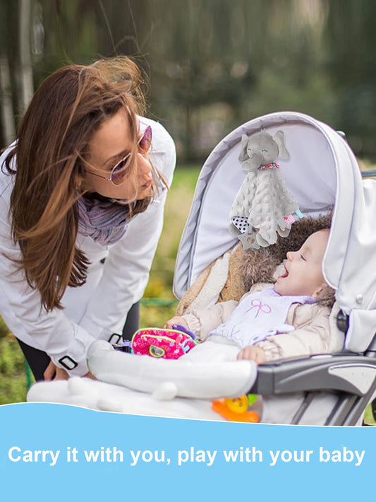 Elephant Comfort Blanket & Soft Appease Towel for Infants