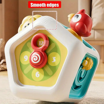 Montessori Busy Board Cube Sensory Activity Toy