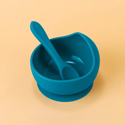 Infant Learning-to-Eat Silicone Sucker Bowls (2PC)