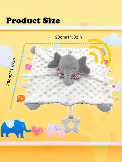 Elephant Comfort Blanket & Soft Appease Towel for Infants