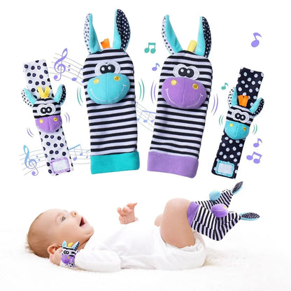 Baby Cute Wrist Rattle Socks