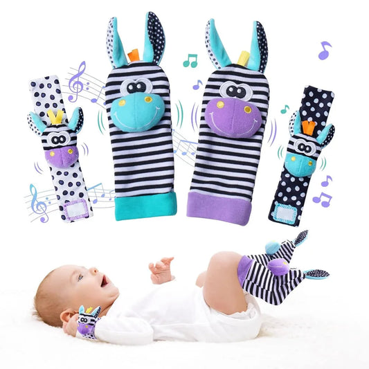 Baby Cute Wrist Rattle Socks