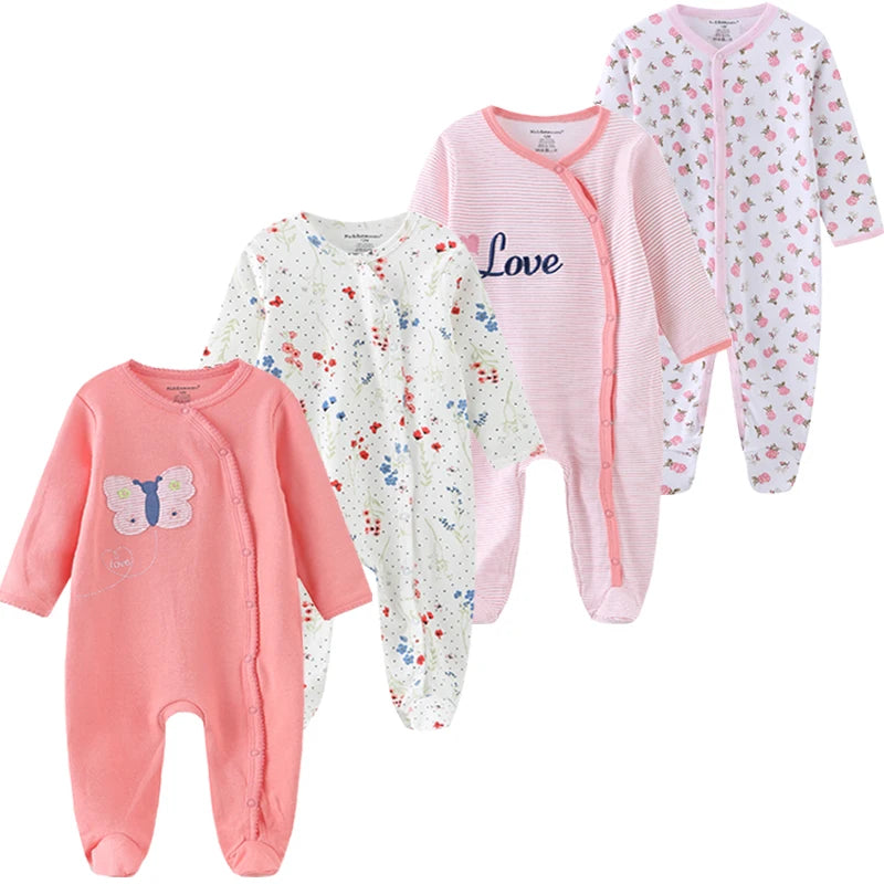 4Piece Long Sleeve Baby Romper