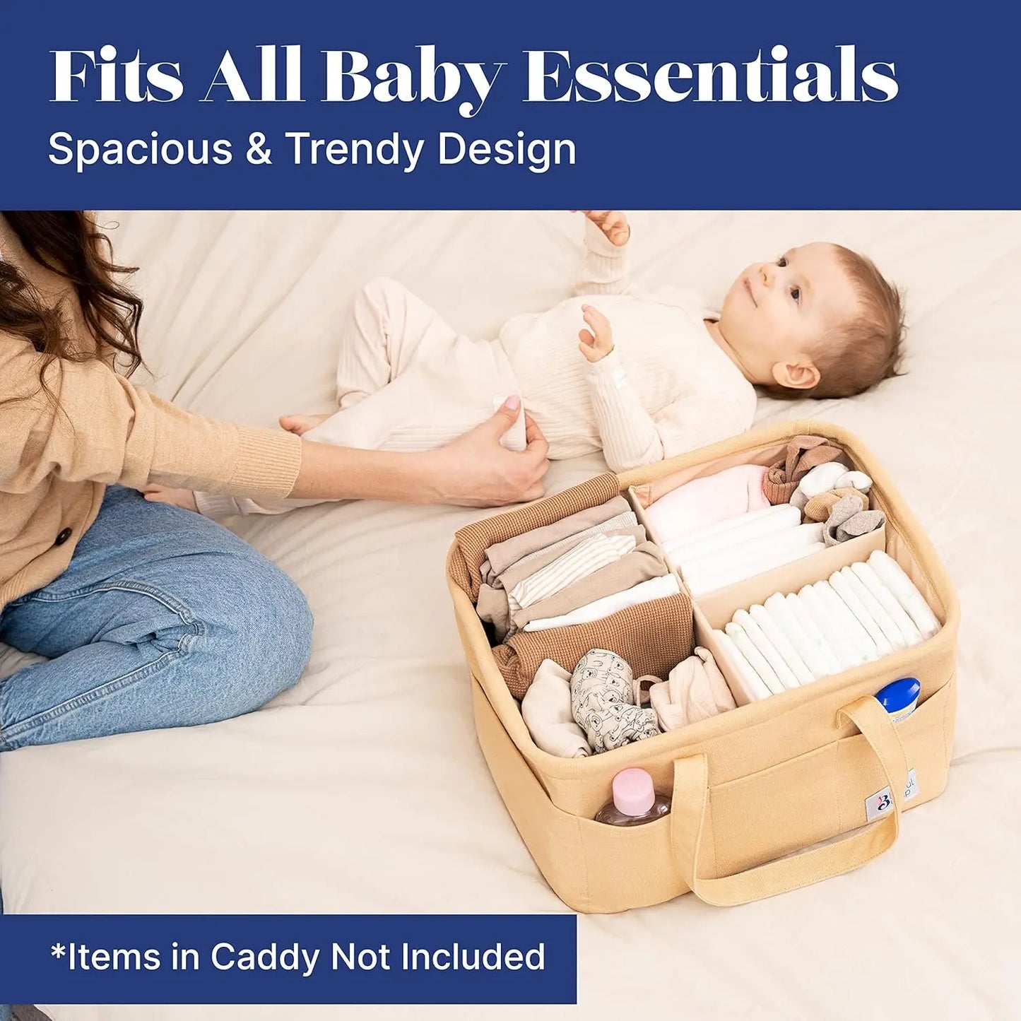 Portable Soft Polyester Mommy Diaper Bag