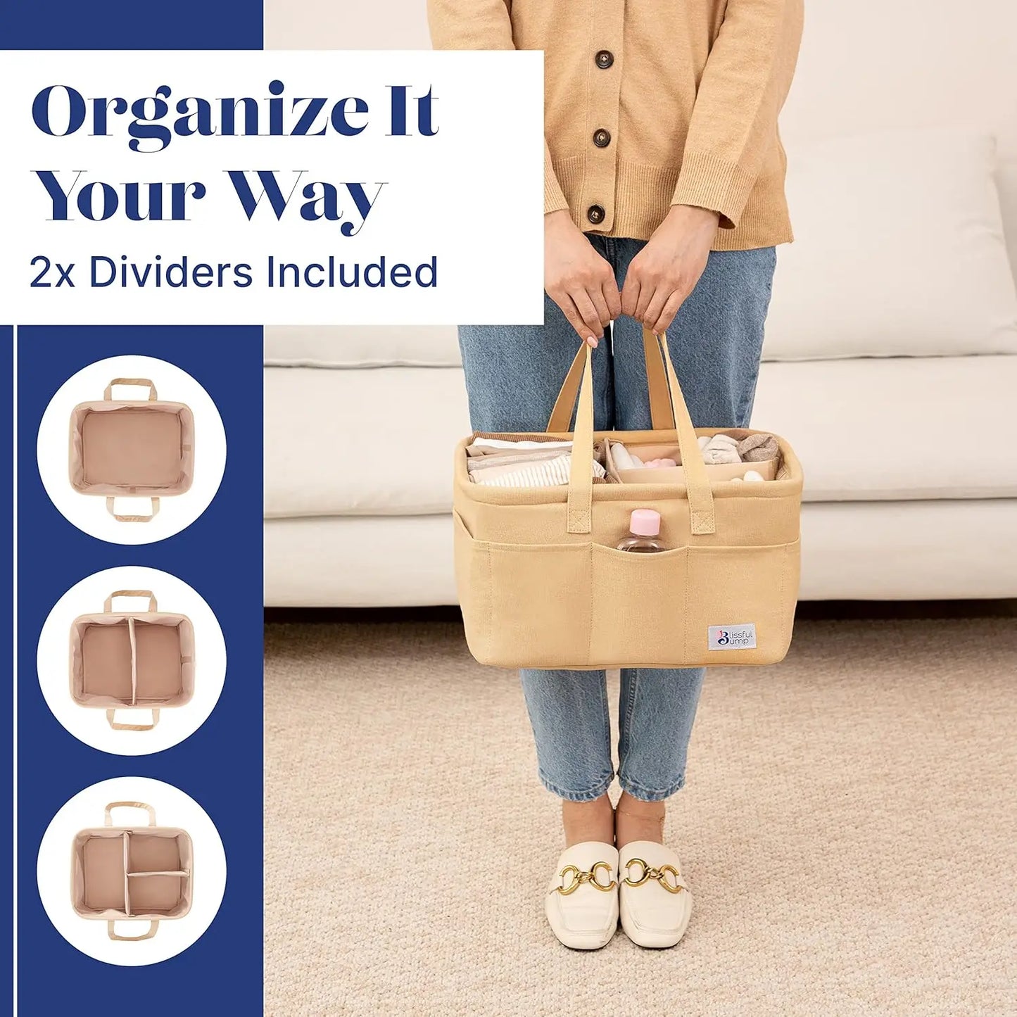 Portable Soft Polyester Mommy Diaper Bag