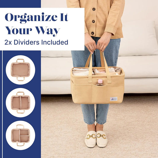 Portable Soft Polyester Mommy Diaper Bag