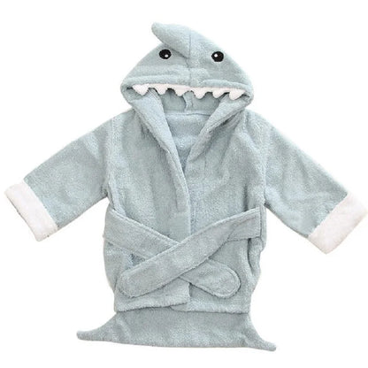 Cute Animal Shark Newborn Bathrobe & Swaddle