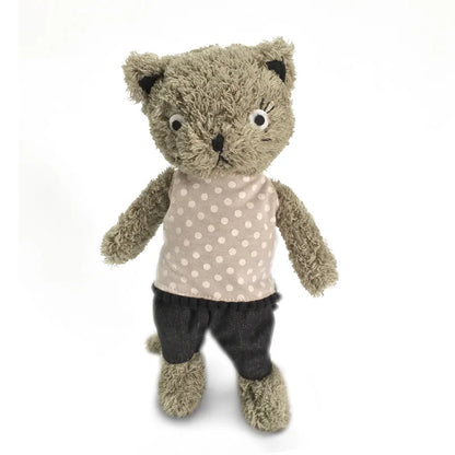 Kawaii Dressing Cat Plush Doll: Soft Stuffed Animal Gift